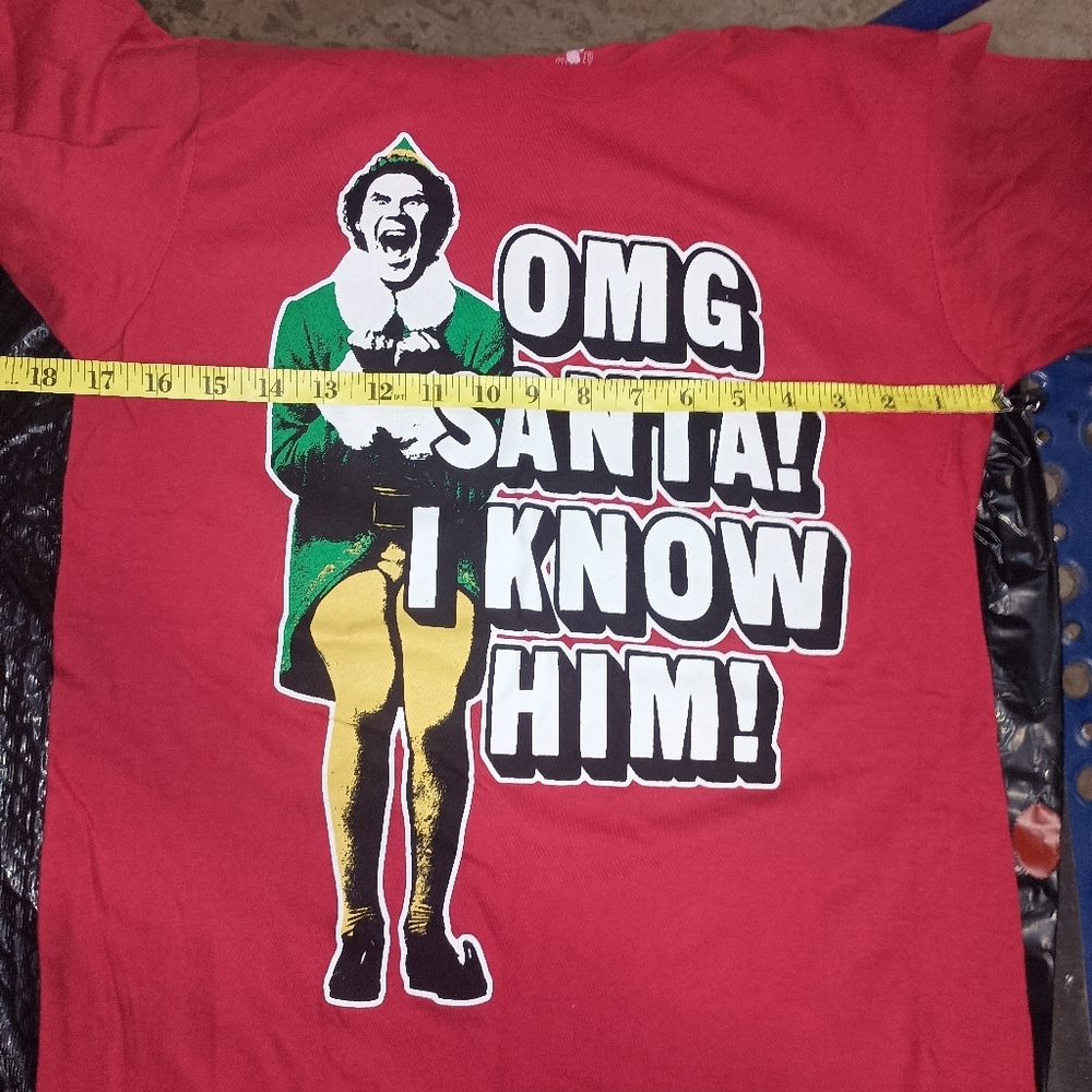 ELF Red Short Sleeve Holiday Tees - Picture 7 of 9